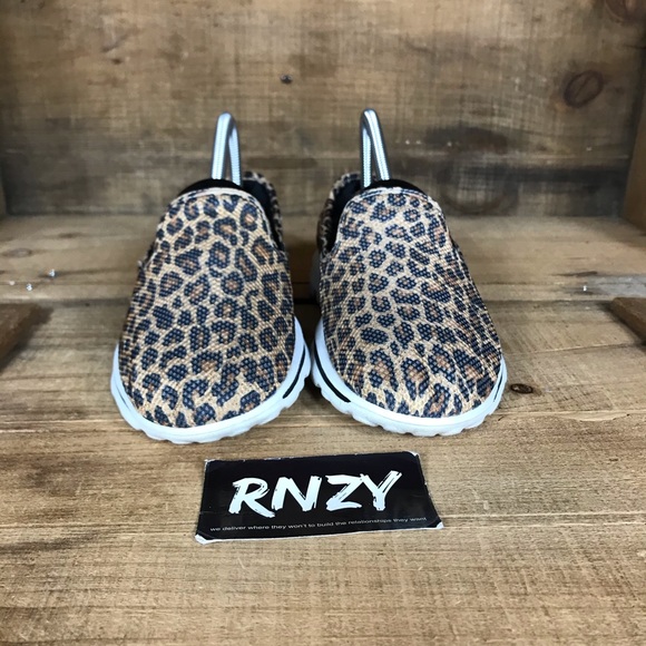 skechers leopard slip ons